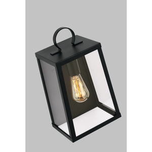 Marinus Medium One Light Outdoor Wall Lantern Black - Visual Comfort Outdoor Lighting