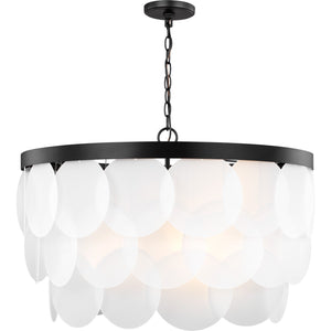 Mellita Eight Light Pendant in Midnight Black - Visual Comfort Ceiling Lights