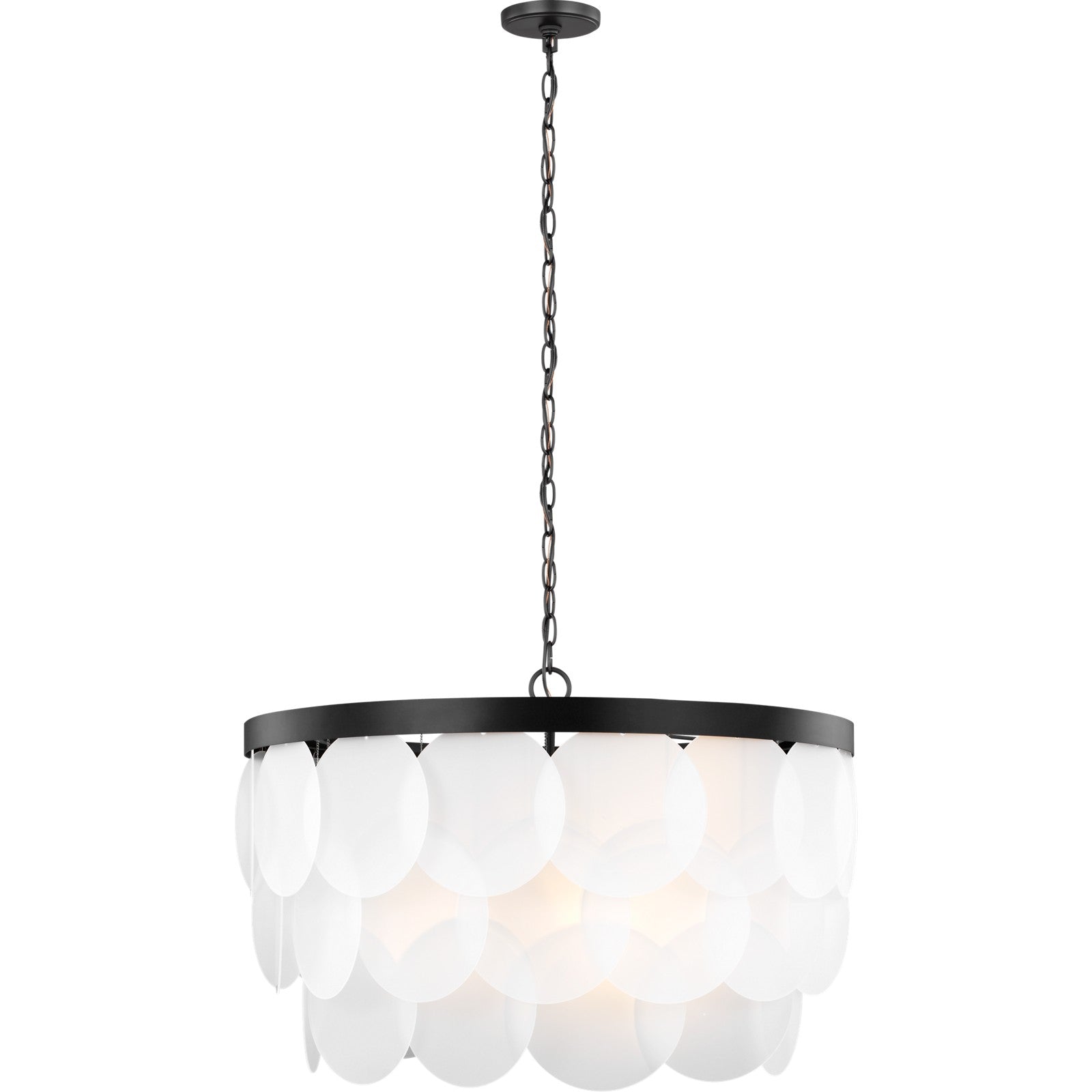 Mellita Eight Light Pendant in Midnight Black - Visual Comfort Ceiling Lights