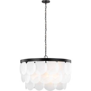 Mellita Eight Light Pendant in Midnight Black - Visual Comfort Ceiling Lights