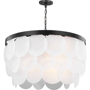 Mellita Eight Light Pendant in Midnight Black - Visual Comfort Ceiling Lights