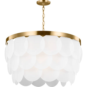 Mellita Eight Light Pendant in Midnight Black - Visual Comfort Ceiling Lights