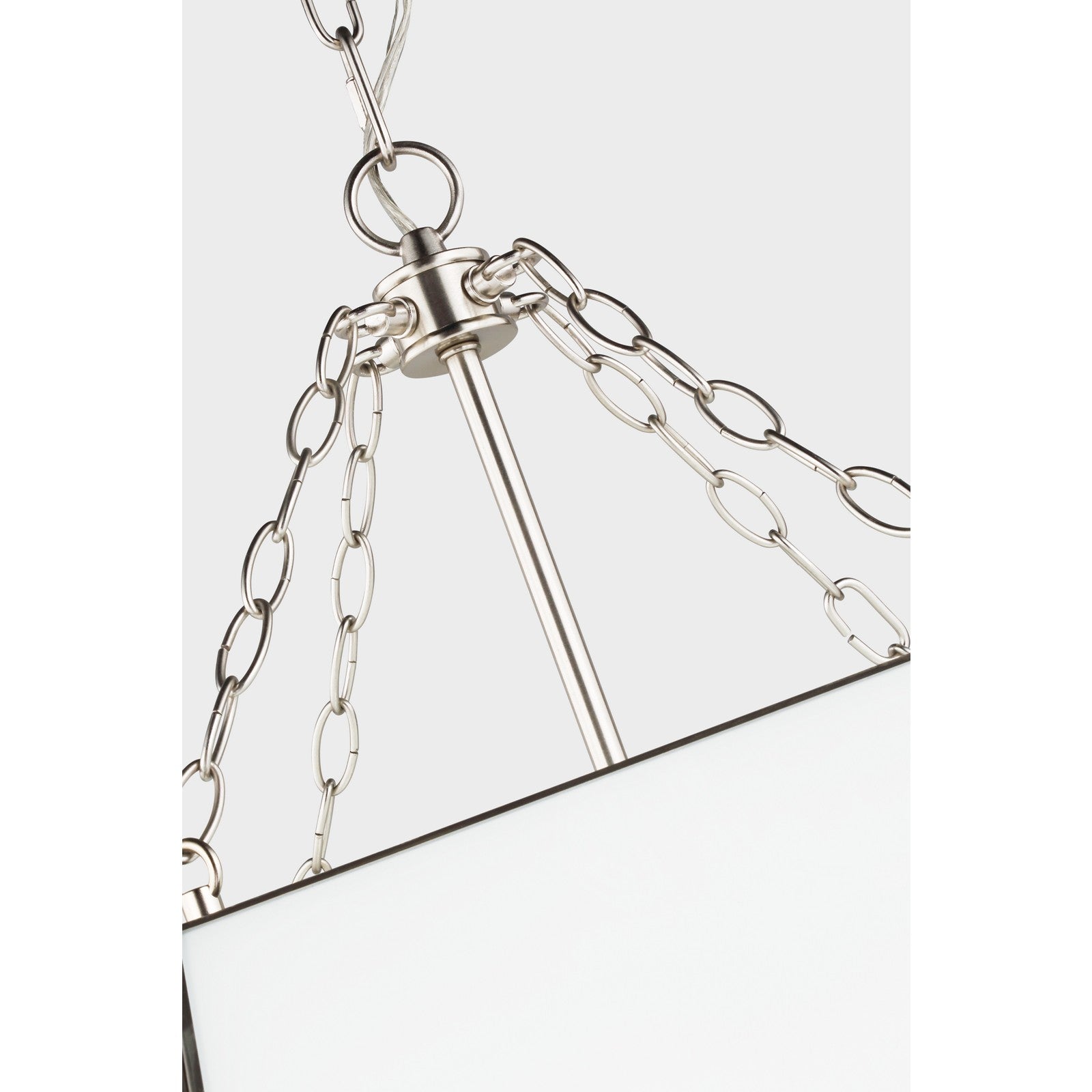 Morrison Large Lantern in Satin Brass and Clear Glass - Visual Comfort Ceiling Lights