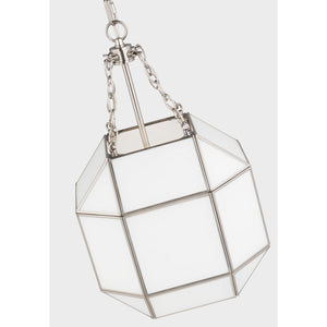 Morrison Small Lantern in Satin Brass with Clear Glass - Visual Comfort Ceiling Lights