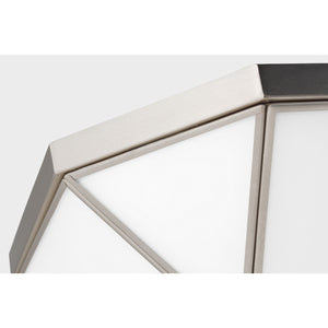 Morrison Two Light Flush Mount Brushed Nickel - Visual Comfort Ceiling Lights