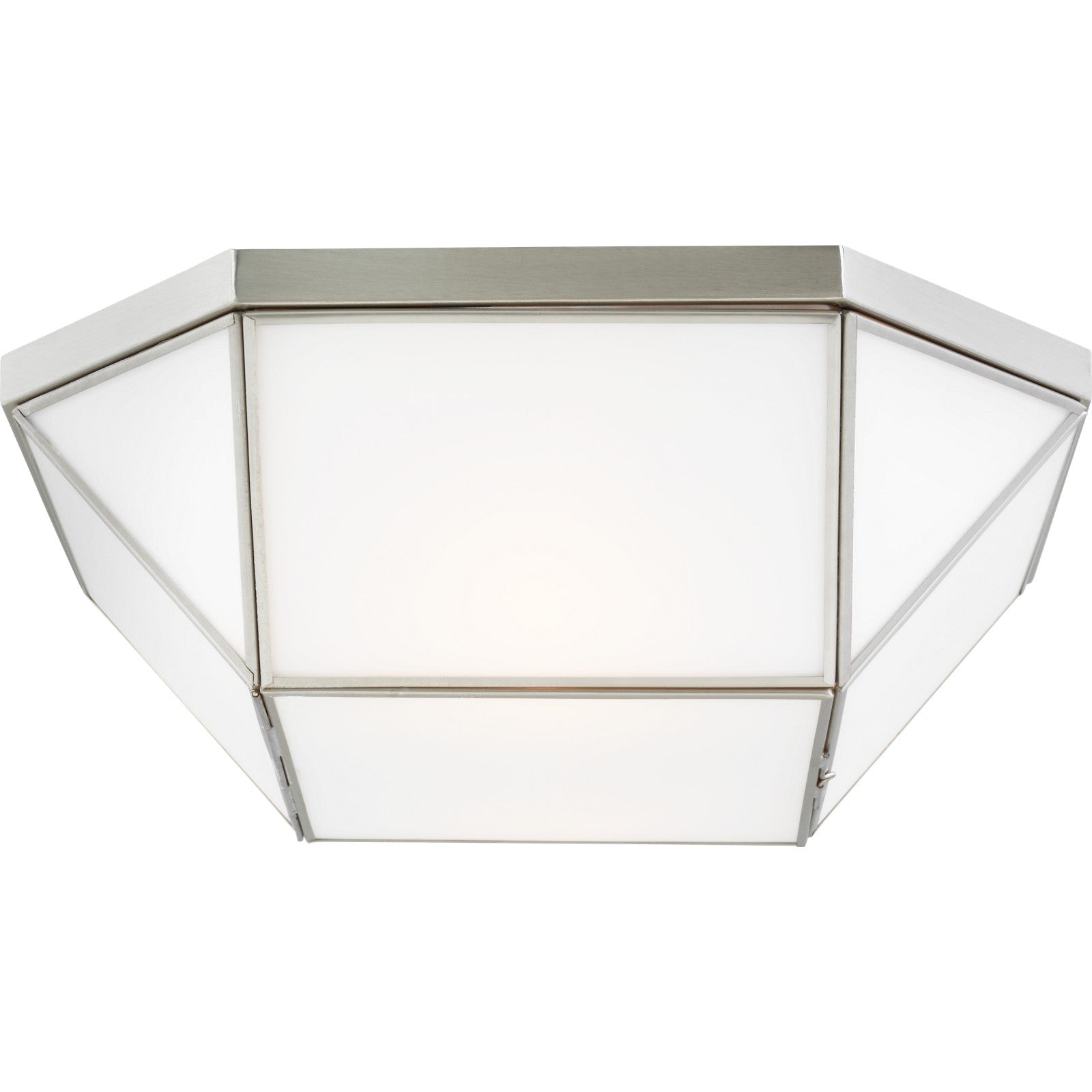 Morrison Two Light Flush Mount Brushed Nickel - Visual Comfort Ceiling Lights