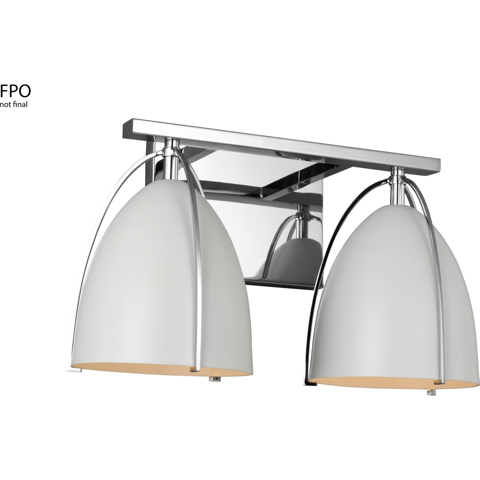 Norman 2-Light Bath Sconce in Chrome with Midnight Black Steel Shades - Visual Comfort Wall Lights