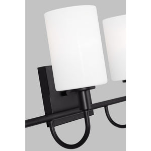 Oak Moore Four Light Wall / Bath Midnight Black - Visual Comfort Wall Lights