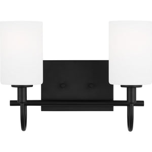 Oak Moore Two Light Wall / Bath Midnight Black - Visual Comfort Wall Lights