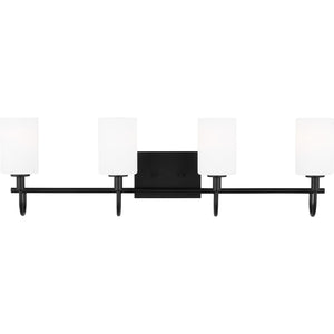 Oak Moore Four Light Wall / Bath Midnight Black - Visual Comfort Wall Lights