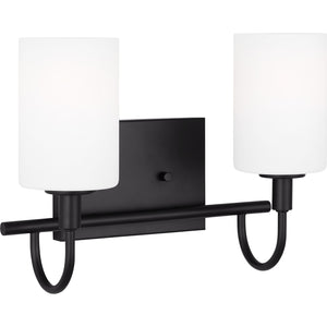 Oak Moore Two Light Wall / Bath Midnight Black - Visual Comfort Wall Lights