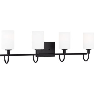 Oak Moore Four Light Wall / Bath Midnight Black - Visual Comfort Wall Lights