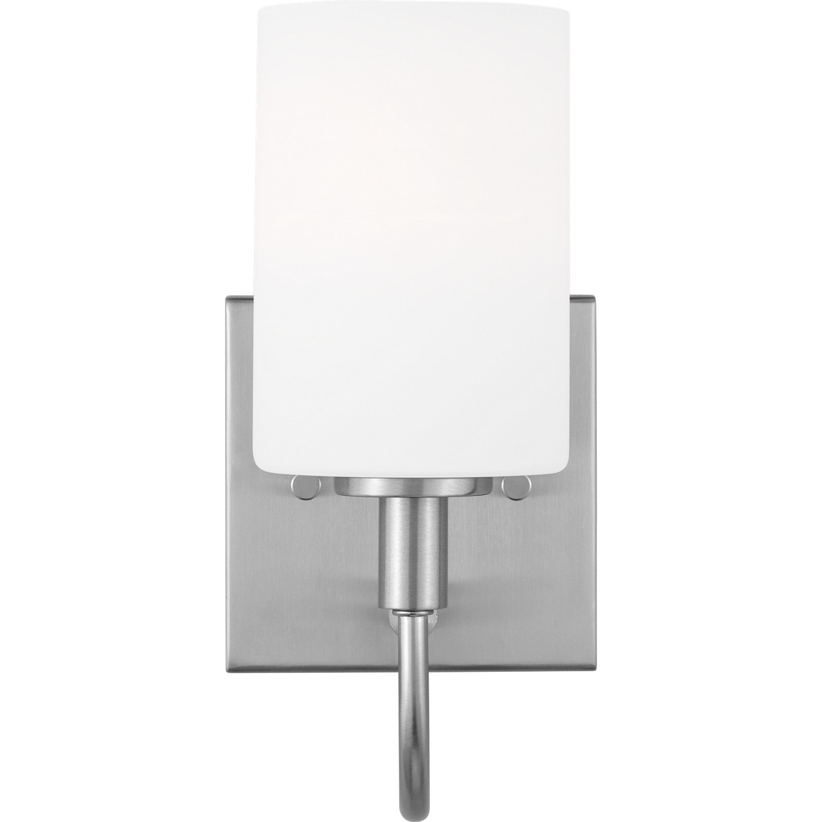 Oak Moore One Light Wall / Bath Sconce Brushed Nickel Bulbs Inc - Visual Comfort Wall Lights