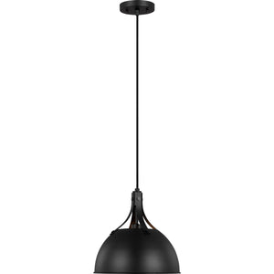 Rockland One Light Pendant Brushed Nickel - Visual Comfort Ceiling Lights