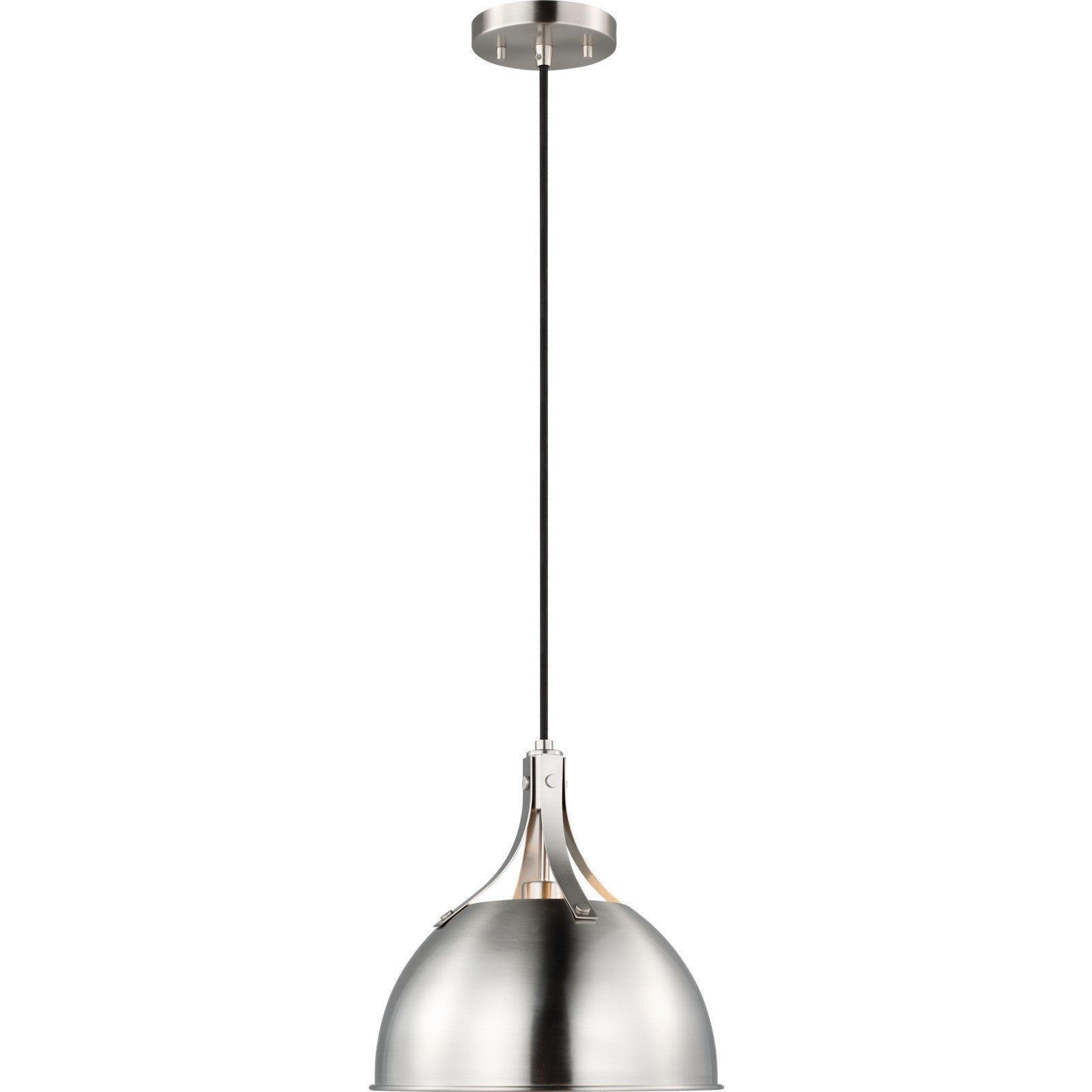 Rockland One Light Pendant Brushed Nickel - Visual Comfort Ceiling Lights