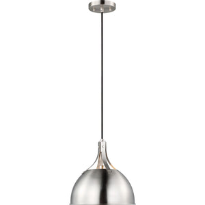 Rockland One Light Pendant Brushed Nickel - Visual Comfort Ceiling Lights