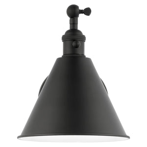 Salem Single Arm One Light Sconce Midnight Black - Visual Comfort Wall Lights
