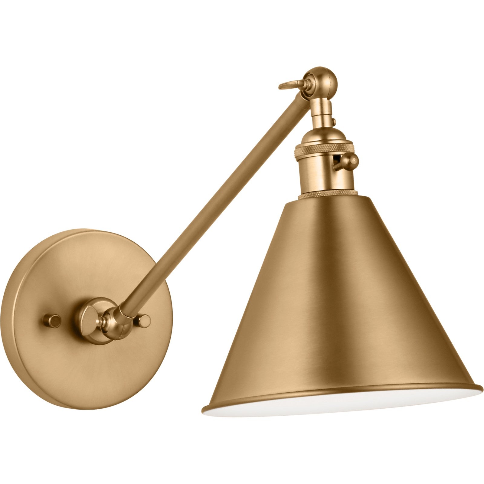 Salem Single Arm One Light Sconce Midnight Black - Visual Comfort Wall Lights