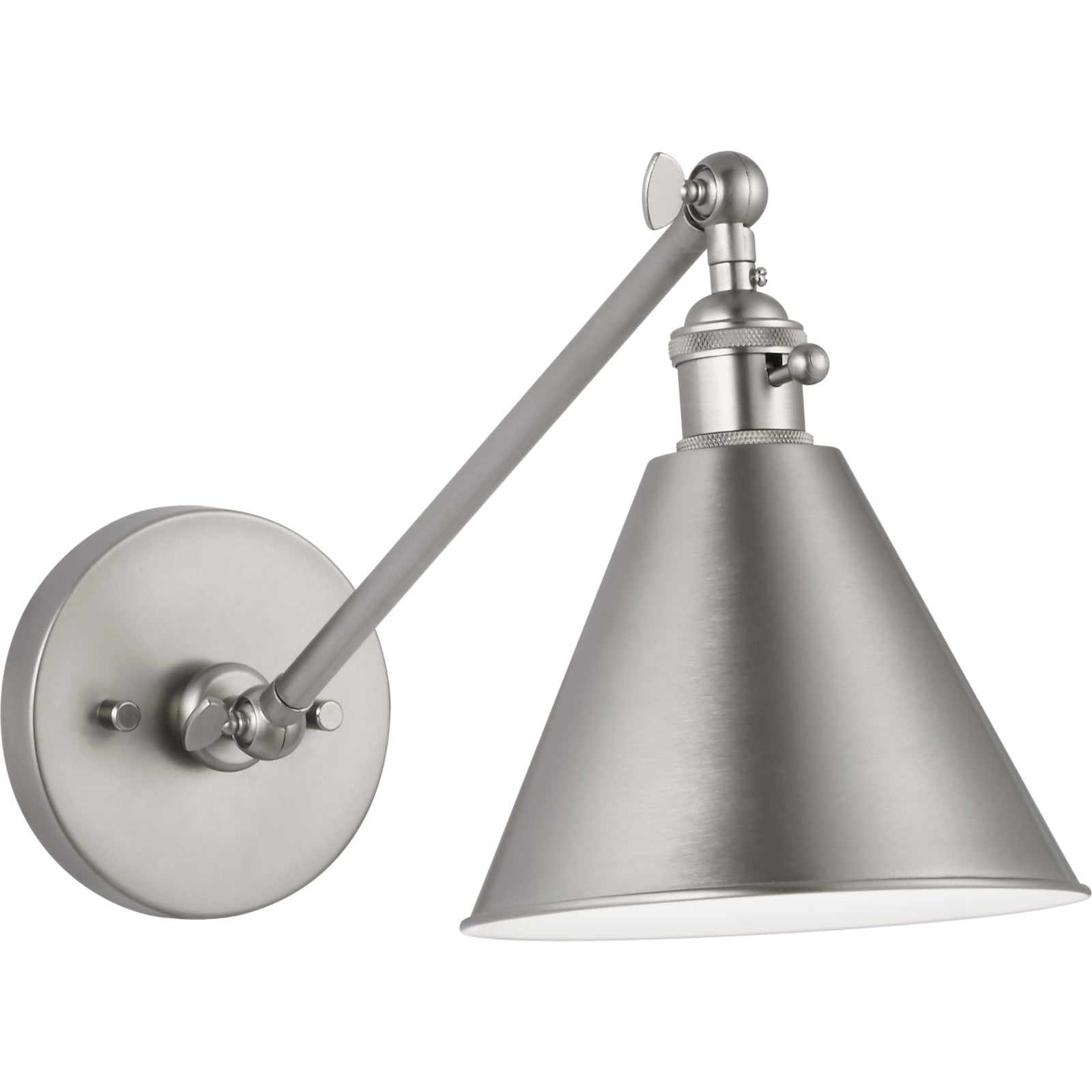 Salem Single Arm One Light Sconce Midnight Black - Visual Comfort Wall Lights