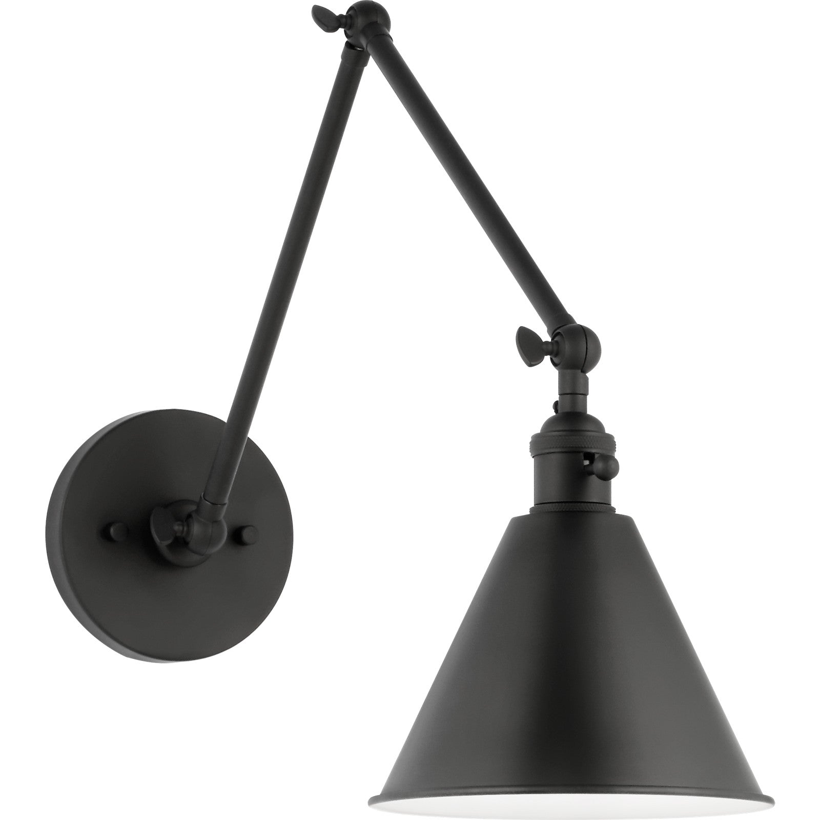 Salem Double Arm One Light Sconce Midnight Black - Visual Comfort Wall Lights