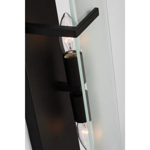 Syll Two Light Wall / Bath Sconce in Midnight Black - Visual Comfort Wall Lights