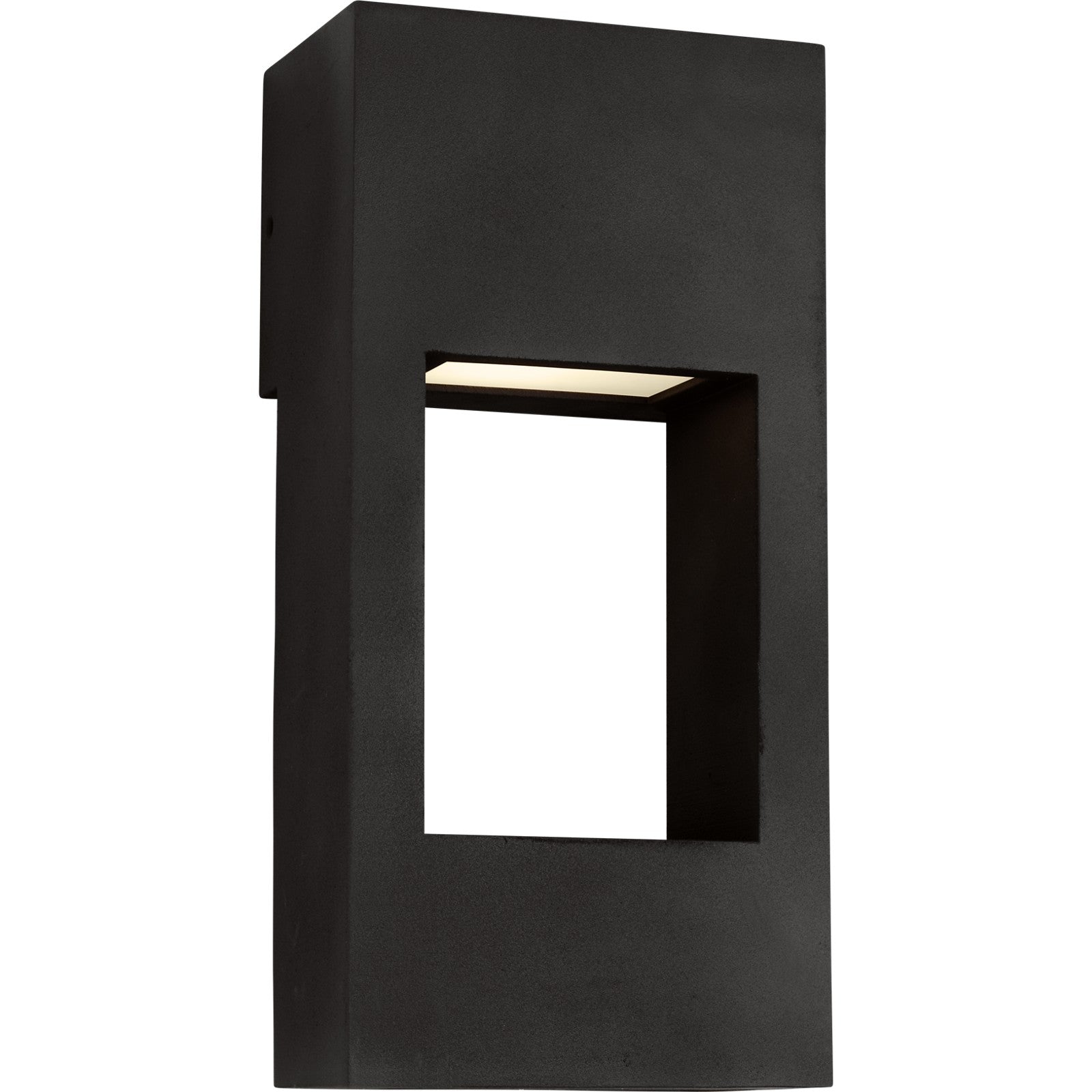 Testa Small LED Outdoor Wall Lantern Black Bulbs Inc - Visual Comfort Outdoor Lighting