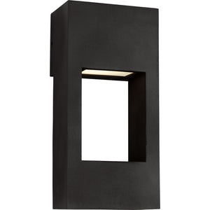 Testa Small LED Outdoor Wall Lantern Black Bulbs Inc - Visual Comfort Outdoor Lighting