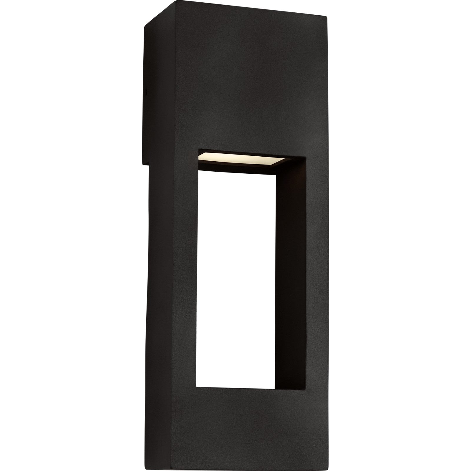 Testa Medium LED Outdoor Wall Lantern Black Bulbs Inc - Visual Comfort Outdoor Lighting