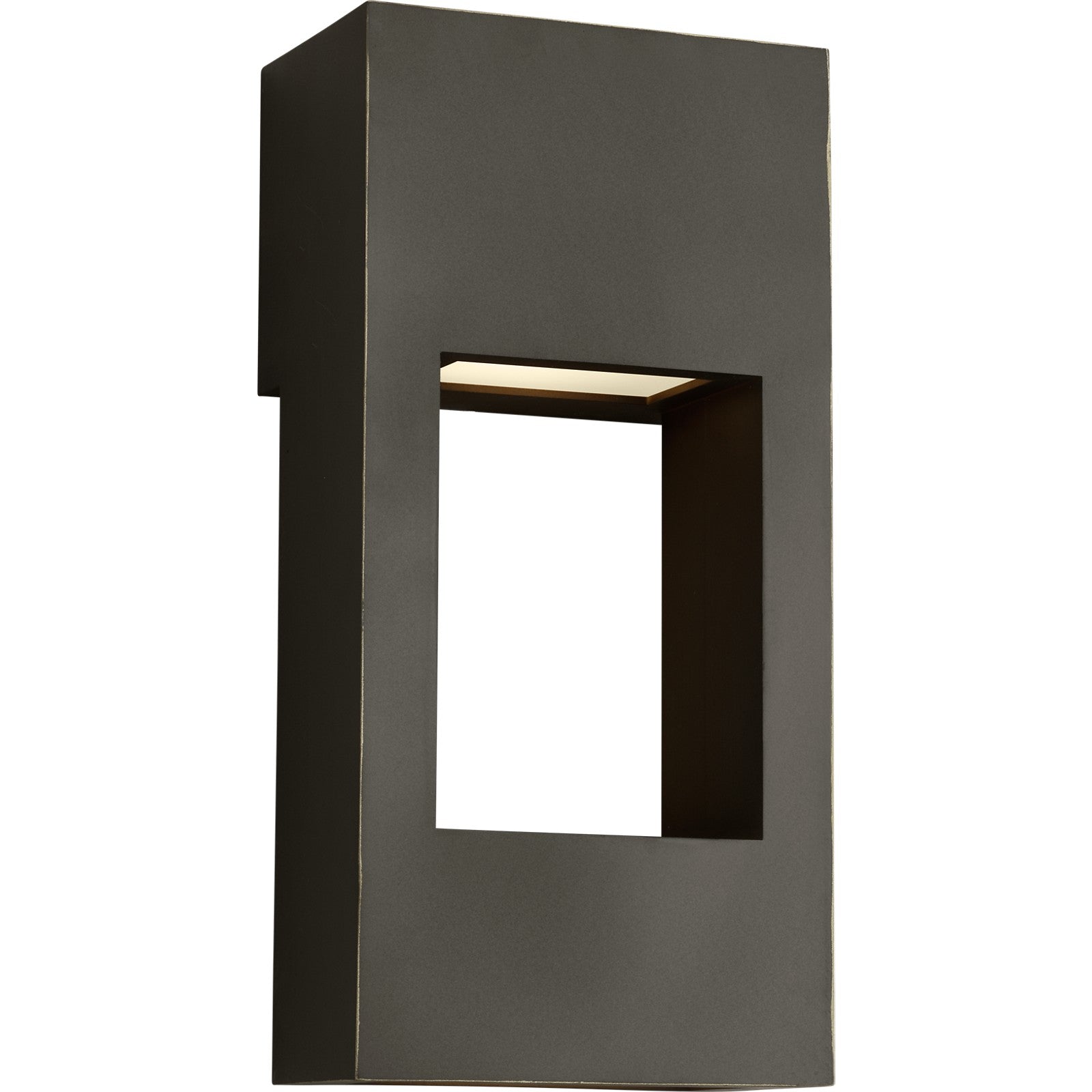 Testa Small LED Outdoor Wall Lantern Black Bulbs Inc - Visual Comfort Outdoor Lighting