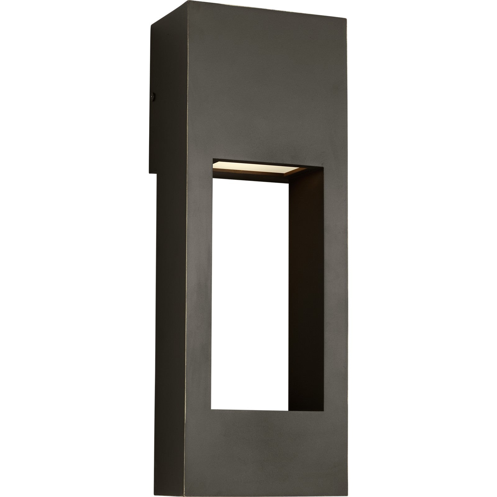 Testa Medium LED Outdoor Wall Lantern Black Bulbs Inc - Visual Comfort Outdoor Lighting