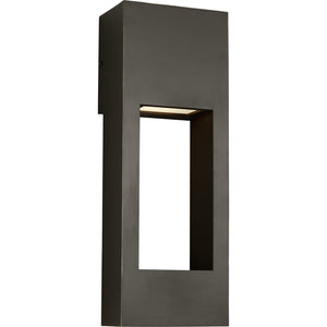Testa Medium LED Outdoor Wall Lantern Black Bulbs Inc - Visual Comfort Outdoor Lighting