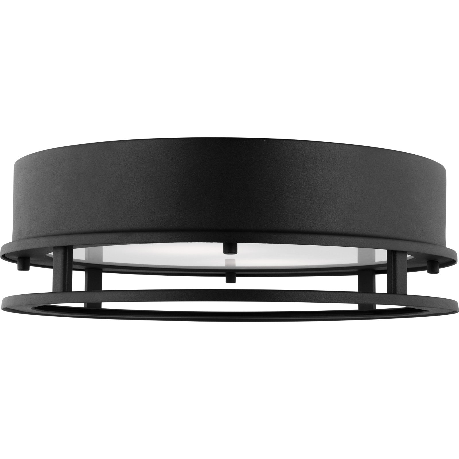 Union LED Outdoor Flush Mount Black Bulbs Inc - Visual Comfort Outdoor Lighting