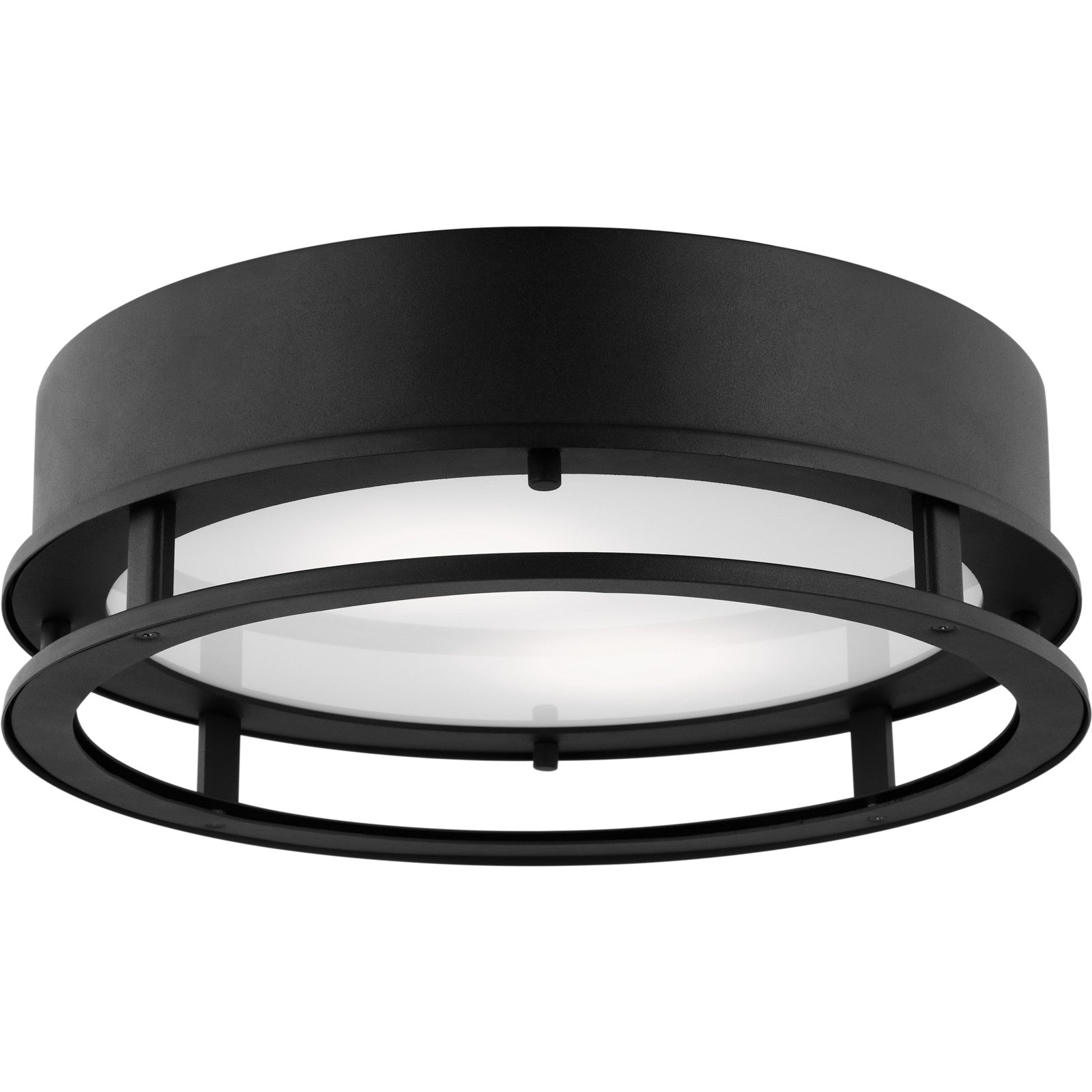 Union LED Outdoor Flush Mount Black Bulbs Inc - Visual Comfort Outdoor Lighting
