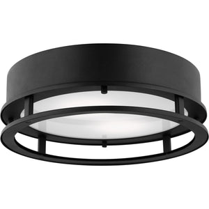 Union LED Outdoor Flush Mount Black Bulbs Inc - Visual Comfort Outdoor Lighting