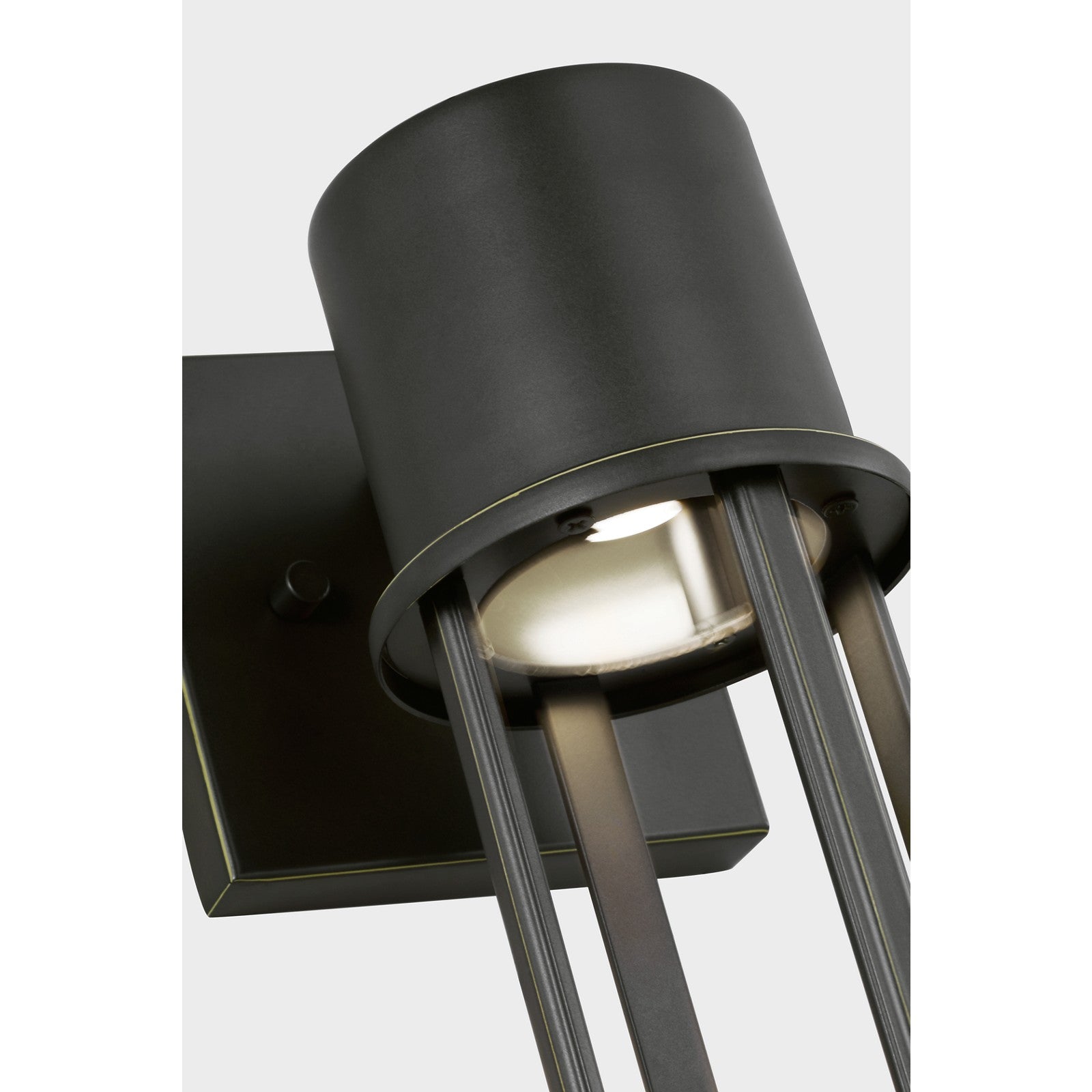 Union Small LED Outdoor Wall Lantern Black Bulbs Inc - Visual Comfort Outdoor Lighting