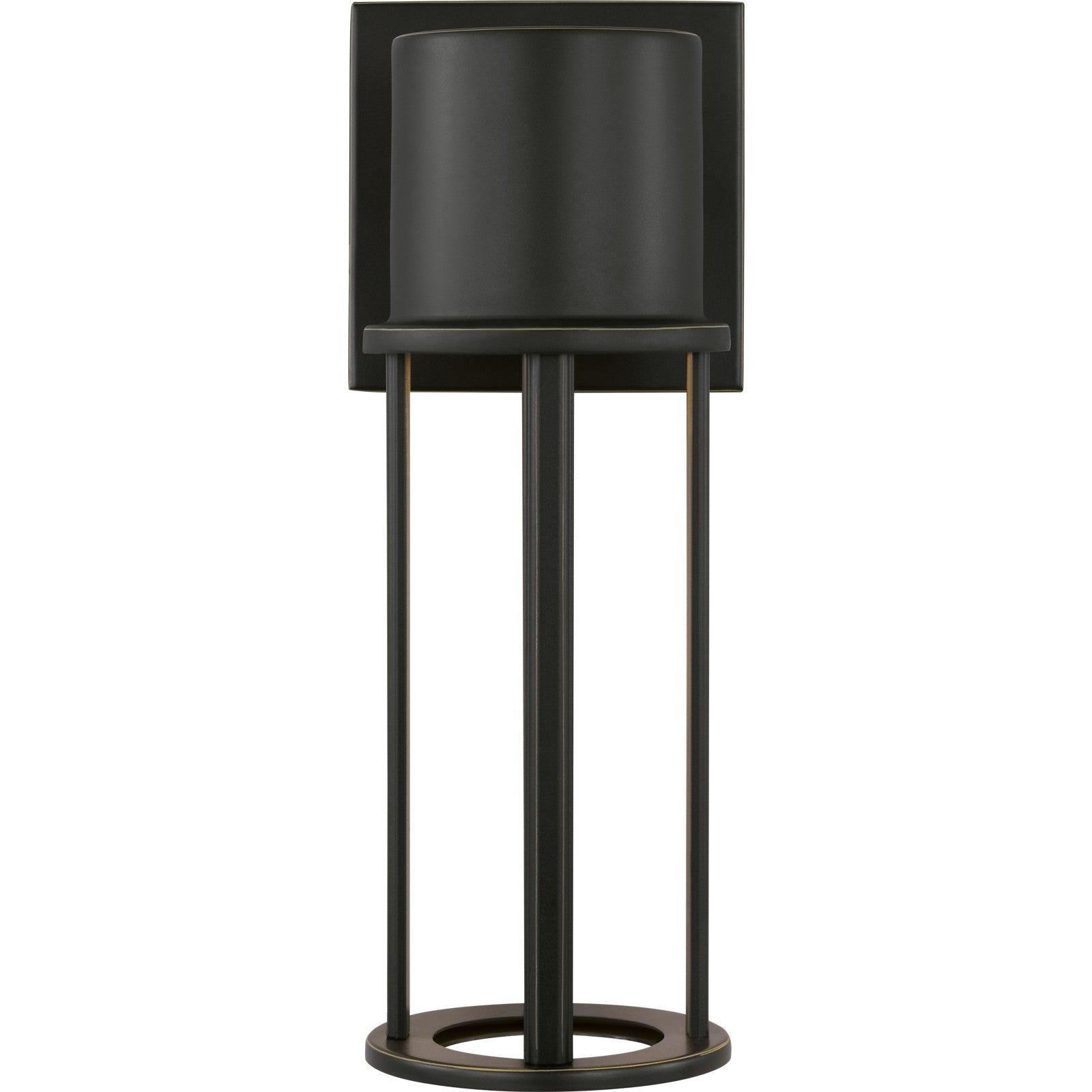 Union Small LED Outdoor Wall Lantern Black Bulbs Inc - Visual Comfort Outdoor Lighting