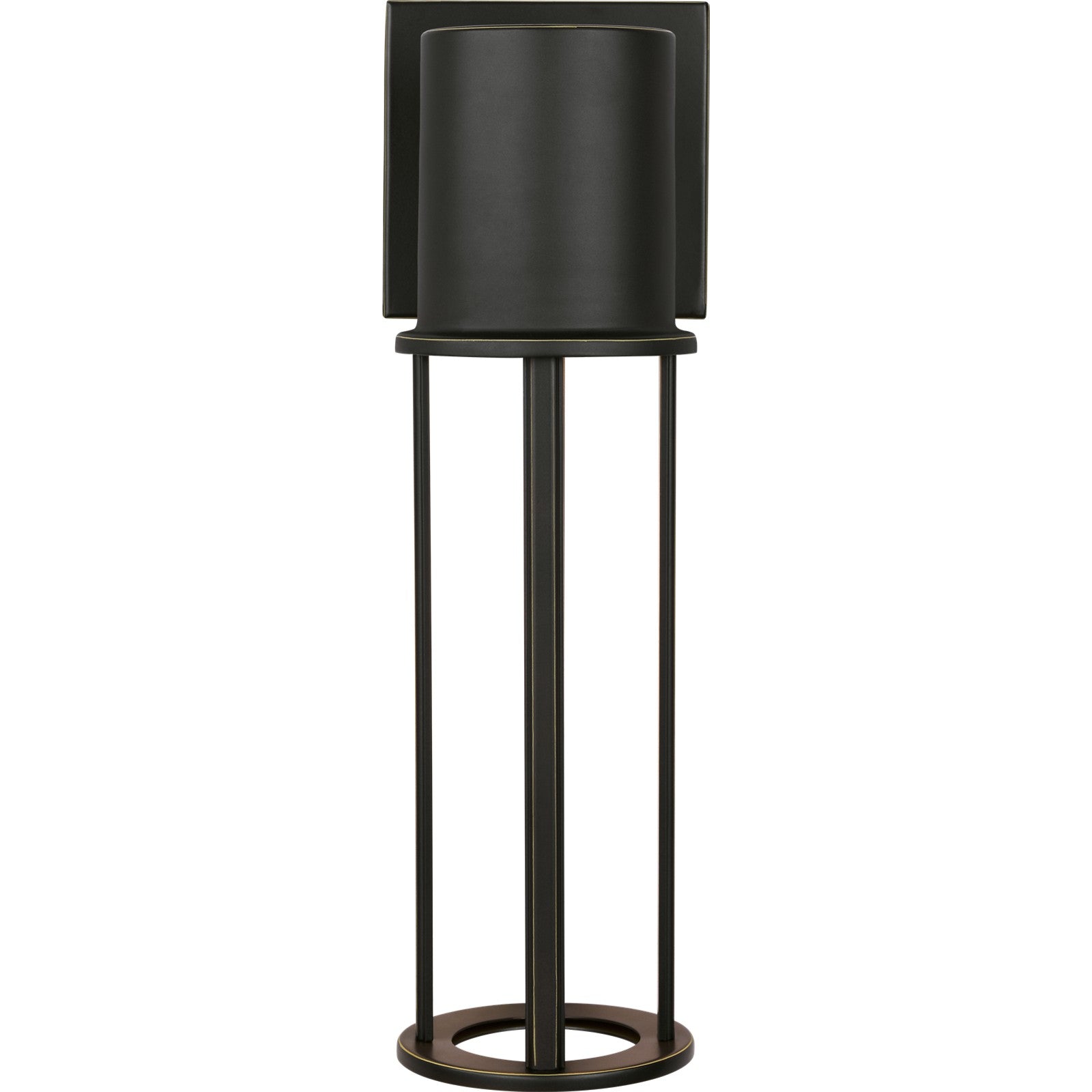Union Medium LED Outdoor Wall Lantern Black Bulbs Inc - Visual Comfort Outdoor Lighting