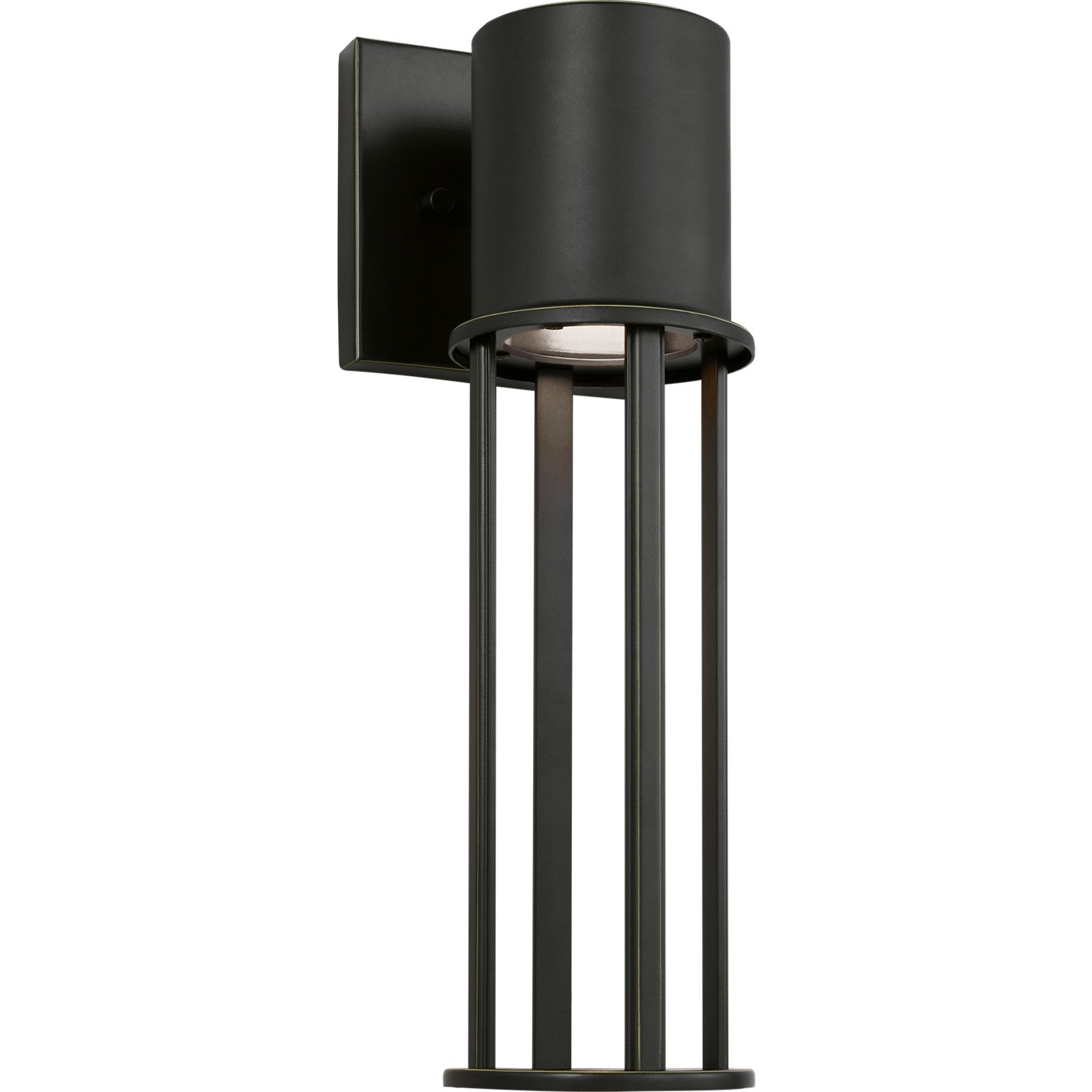 Union Medium LED Outdoor Wall Lantern Black Bulbs Inc - Visual Comfort Outdoor Lighting