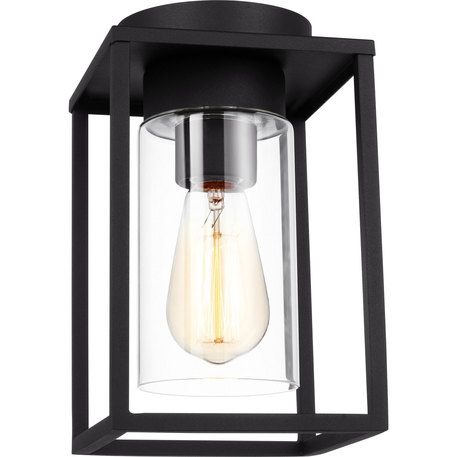 Vado One Light Outdoor Flush Mount Black - Visual Comfort Outdoor Lighting