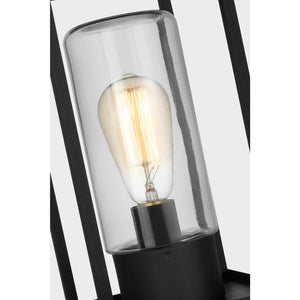 Vado One Light Outdoor Post Lantern Black - Visual Comfort Outdoor Lighting