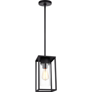 Vado One Light Outdoor Pendant Lantern Black - Visual Comfort Outdoor Lighting