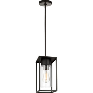 Vado One Light Outdoor Pendant Lantern Black - Visual Comfort Outdoor Lighting