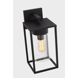 Vado Large One Light Outdoor Wall Lantern Black - Visual Comfort Outdoor Lighting