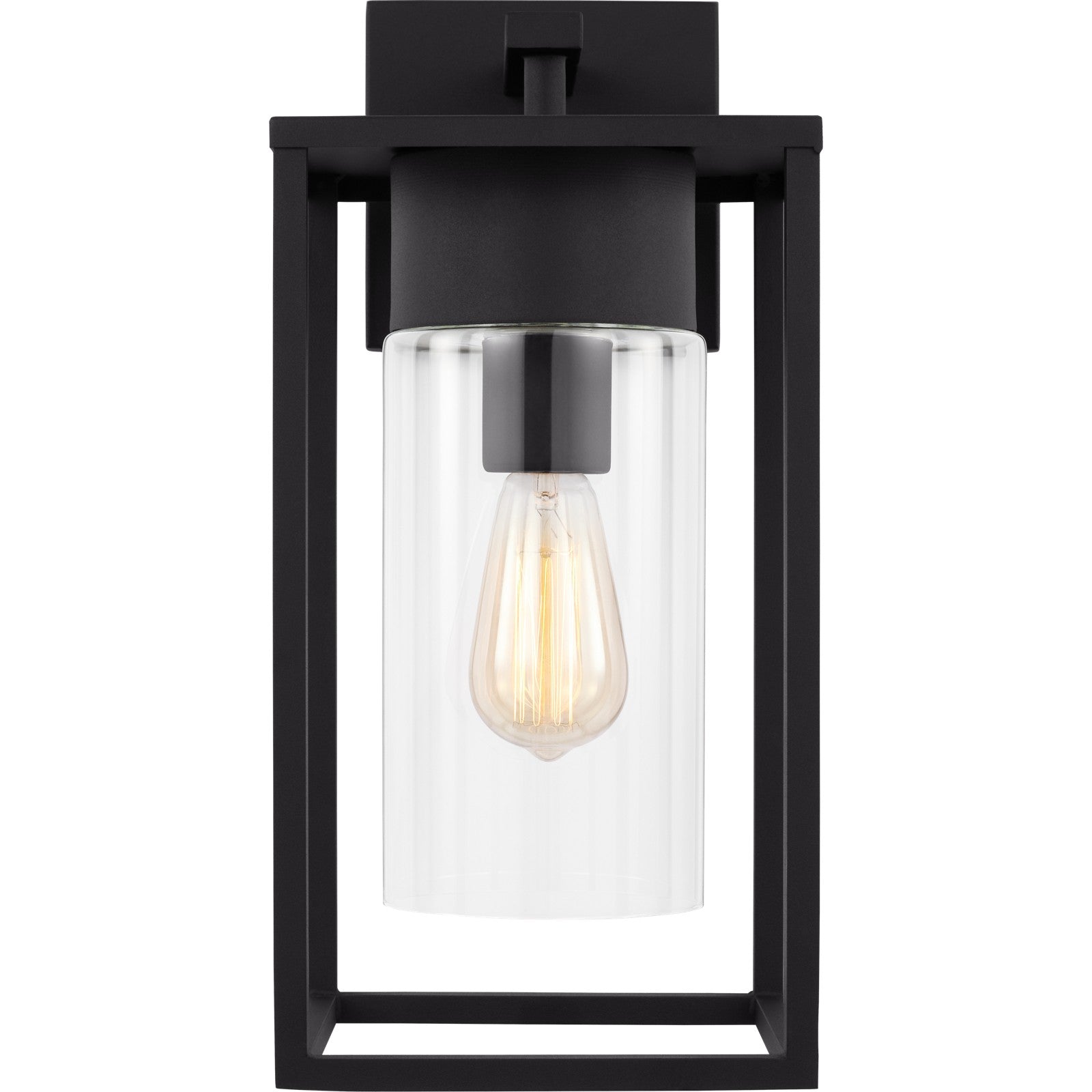 Vado Large One Light Outdoor Wall Lantern Black - Visual Comfort Outdoor Lighting