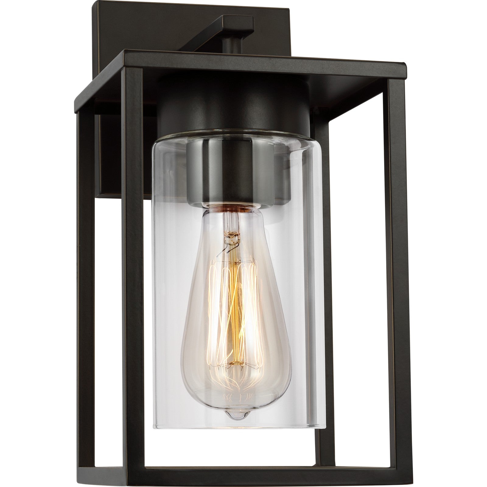 Vado Small One Light Outdoor Wall Lantern Black - Visual Comfort Outdoor Lighting