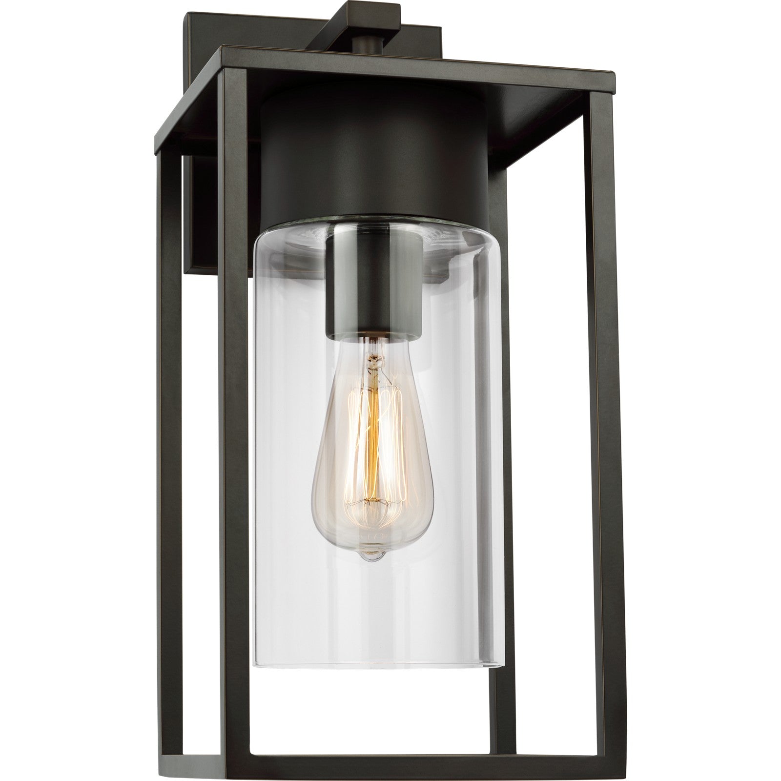 Vado Large One Light Outdoor Wall Lantern Black - Visual Comfort Outdoor Lighting