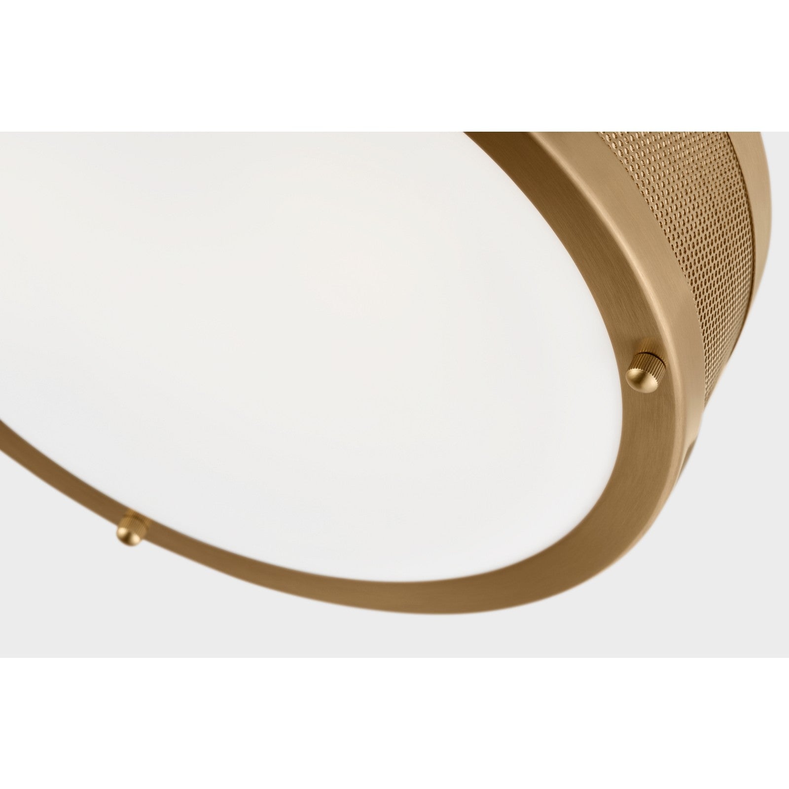 Vander Medium Flush Mount in Midnight Black with Etched Glass / White Inside - Visual Comfort Ceiling Lights