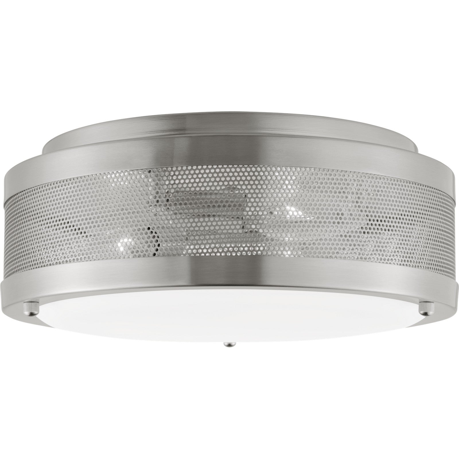 Vander Medium Flush Mount in Midnight Black with Etched Glass / White Inside - Visual Comfort Ceiling Lights