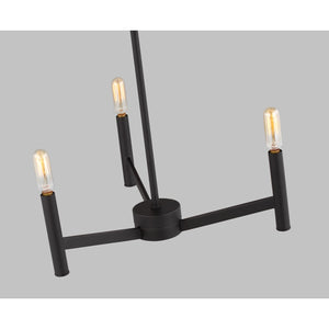 Vector Three Light Chandelier Chrome - Visual Comfort Ceiling Lights