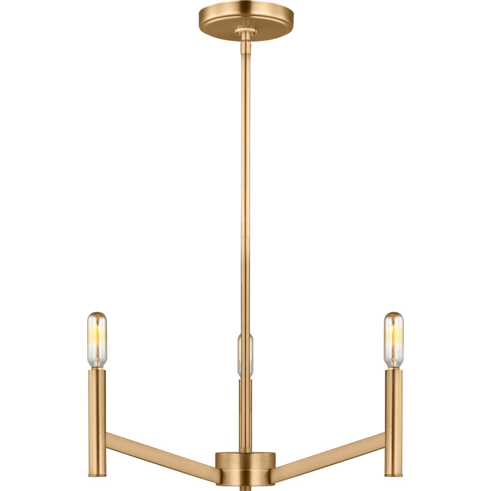 Vector Three Light Chandelier Chrome - Visual Comfort Ceiling Lights